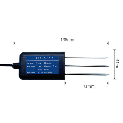 Точное измерение почвы с помощью датчика проводимости Modbus IP67