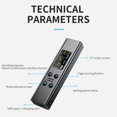 USB-Type-C зарядка Beta-Гамма рентгеновского радиоактивного тестера для загрязнения сточных вод