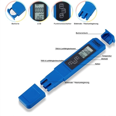 ЖК-дисплей 3 в 1 ATC Температура TDS EC Meter портативный для аквариума бассейн гидропоника